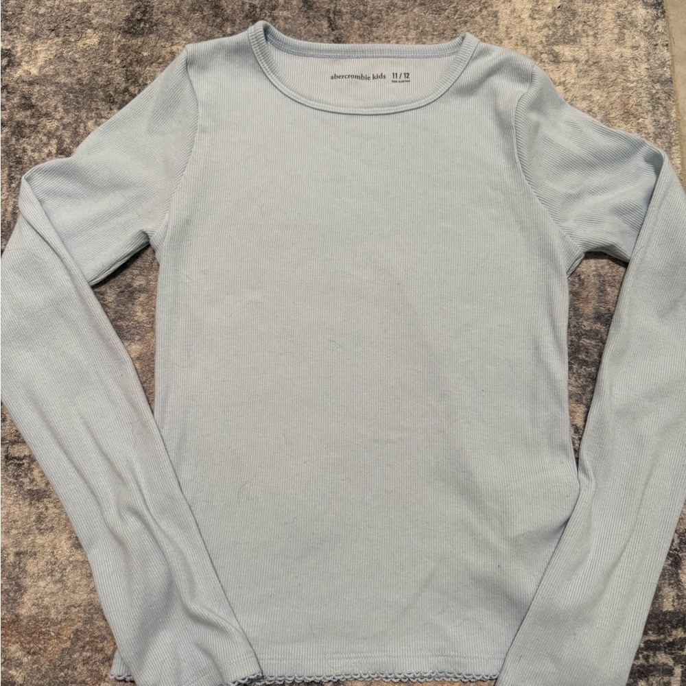 Abercrombie Kids Sky Blue Long Sleeve Tee